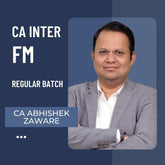 CA Inter FM | Regular Batch By CA Abhishek Zaware | For Jan 26 & May 26 Exams